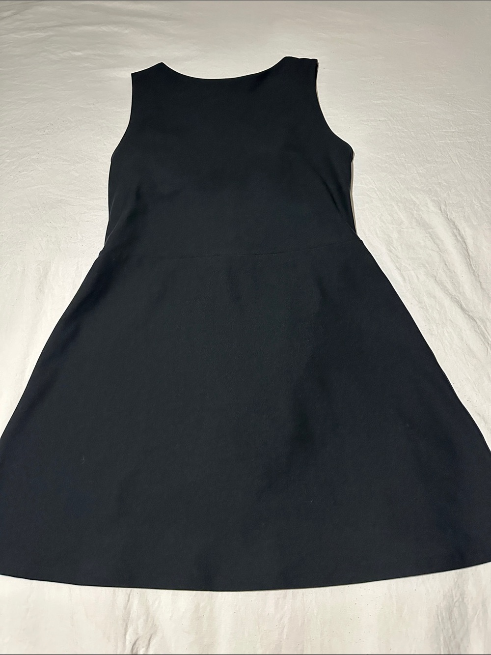 YPB Sculpt LUX Sleeveless Black Mini Dress with A-Line Skirt